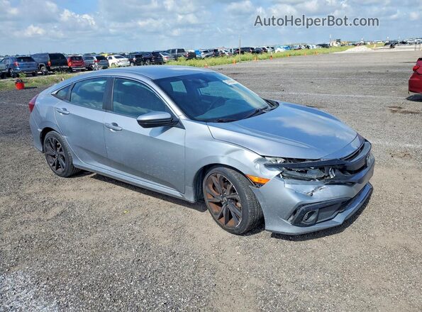 2HGFC2F84LH551964 2020 HONDA CIVIC Silver Front right