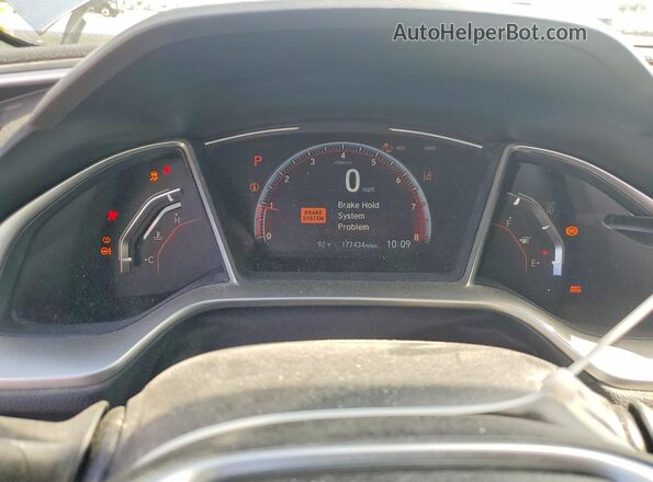 2HGFC2F84LH551964 2020 HONDA CIVIC Silver Instrument cluster view