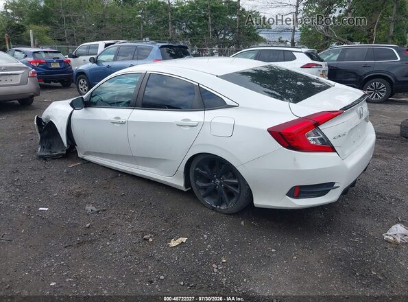 2HGFC2F84LH578839 2020 HONDA CIVIC White Trasero izquierdo