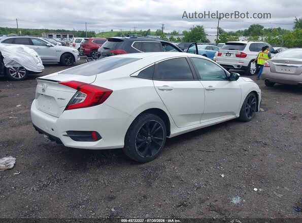 2HGFC2F84LH578839 2020 HONDA CIVIC White Trasero derecho