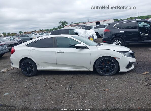 2HGFC2F84LH578839 2020 HONDA CIVIC White Vista interior trasera