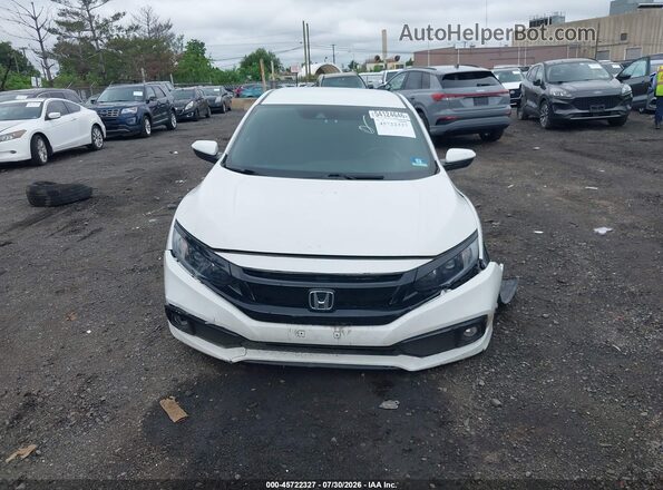 2HGFC2F84LH578839 2020 HONDA CIVIC White Vista del cuadro de instrumentos