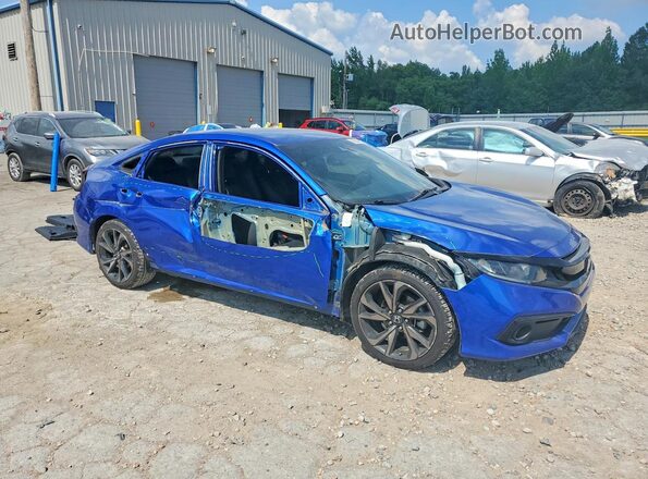 2HGFC2F84MH536690 2021 HONDA CIVIC Blue Przód prawy