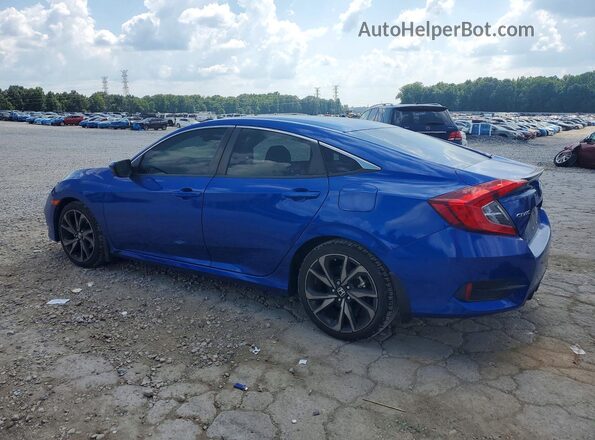 2HGFC2F84MH536690 2021 HONDA CIVIC Blue Tył lewy
