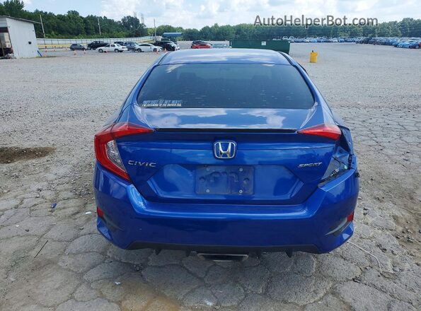 2HGFC2F84MH536690 2021 HONDA CIVIC Blue Widok z tyłu