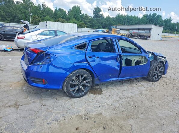 2HGFC2F84MH536690 2021 HONDA CIVIC Blue Tył prawy