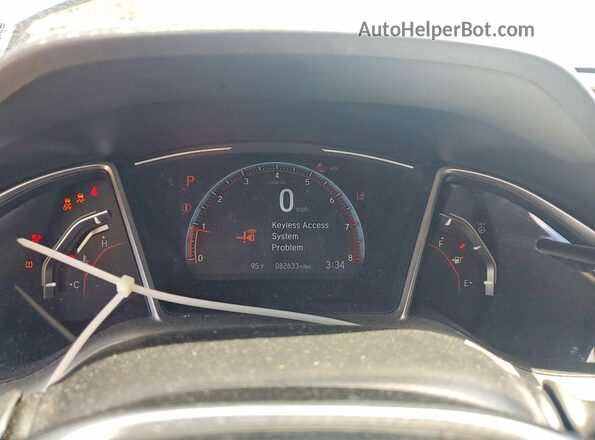2HGFC2F84MH536690 2021 HONDA CIVIC Blue Widok zestawu wskaźników