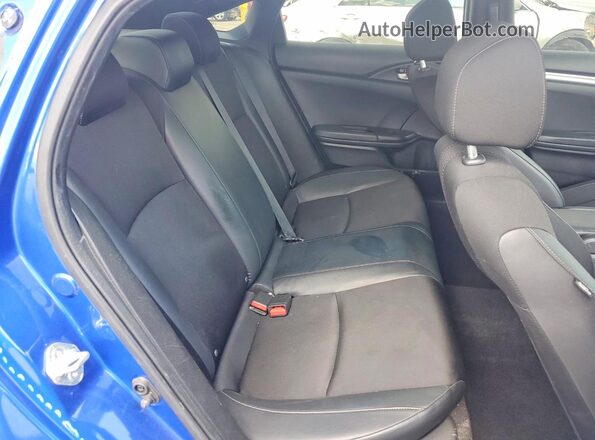 2HGFC2F84MH536690 2021 HONDA CIVIC Blue Widok tylnych siedzeń