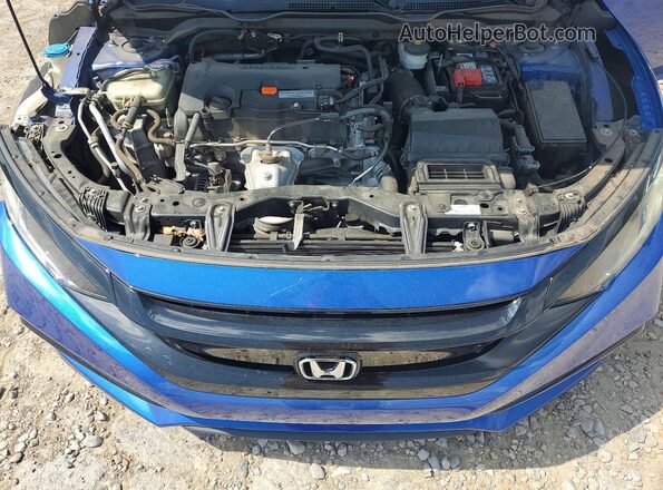 2HGFC2F84MH536690 2021 HONDA CIVIC Blue Widok wnętrza z tyłu