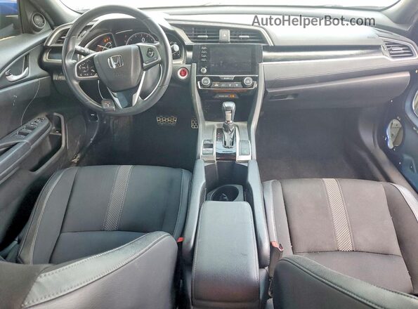 2HGFC2F84MH536690 2021 HONDA CIVIC Blue Widok deski rozdzielczej