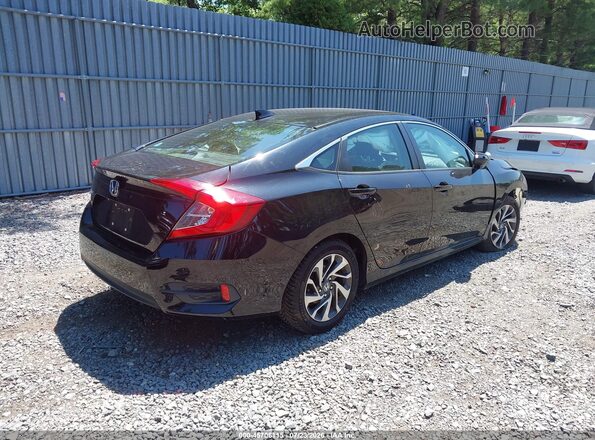 2HGFC2F85JH525757 2018 HONDA CIVIC Black უკანა მარჯვენა