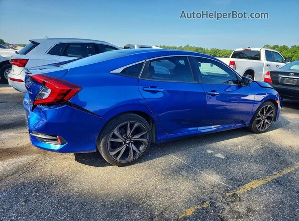 2HGFC2F85KH566536 2019 HONDA CIVIC Blue Trasero derecho