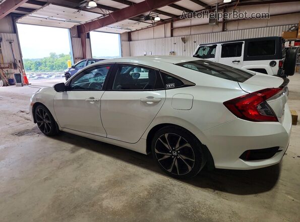 2HGFC2F85LH532159 2020 HONDA CIVIC White Հետևի ձախ