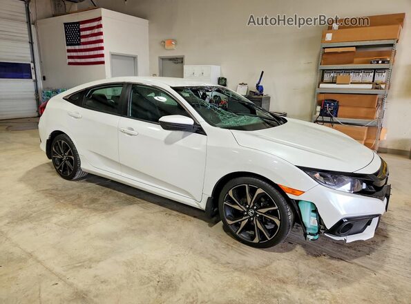 2HGFC2F85LH532159 2020 HONDA CIVIC White Առջևի աջ