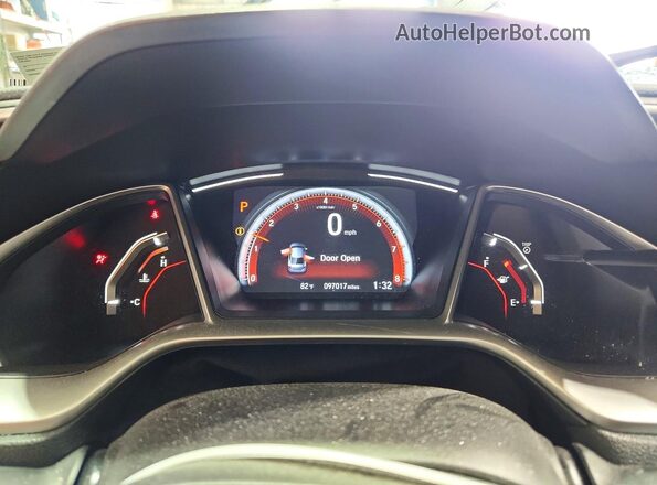 2HGFC2F85LH532159 2020 HONDA CIVIC White Սարքավորումների վահանակի տեսք