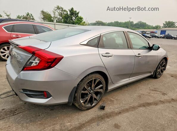 2HGFC2F85LH581359 2020 HONDA CIVIC Silver Trasero derecho
