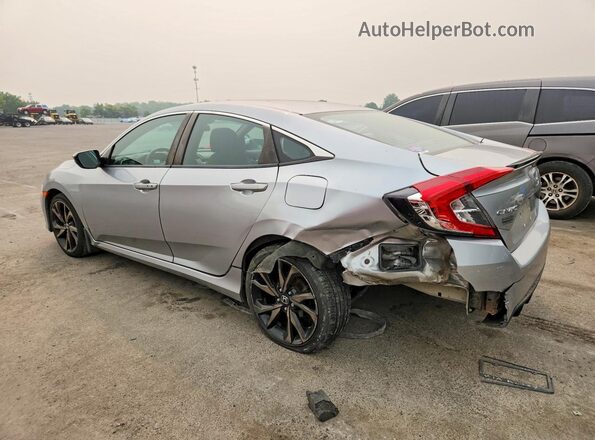 2HGFC2F85LH581359 2020 HONDA CIVIC Silver Trasero izquierdo