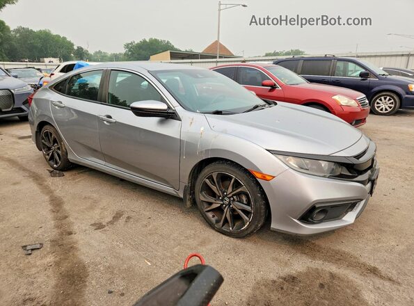 2HGFC2F85LH581359 2020 HONDA CIVIC Silver Delantero derecho