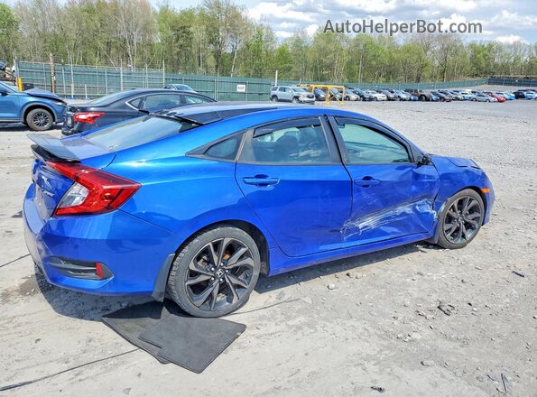 2HGFC2F85LH581992 2020 HONDA CIVIC Синий Задняя правая четверть