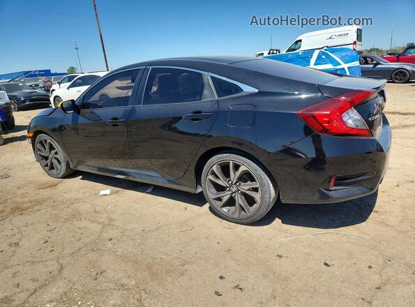 2HGFC2F85LH583547 2020 HONDA CIVIC Черный Задняя левая четверть