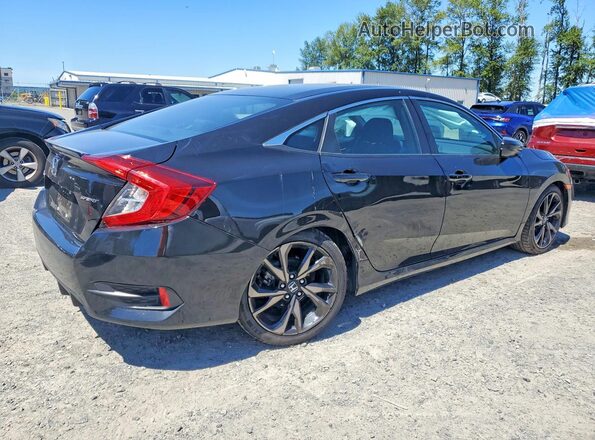 2HGFC2F85MH505027 2021 HONDA CIVIC Black Հետևի աջ