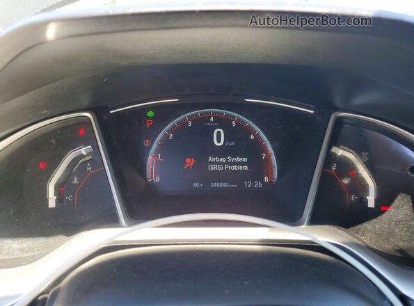 2HGFC2F85MH505027 2021 HONDA CIVIC Black Սարքավորումների վահանակի տեսք