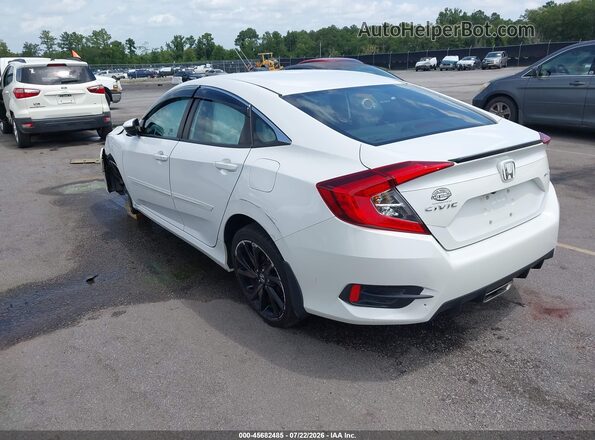 2HGFC2F85MH511703 2021 HONDA CIVIC White Trasero izquierdo