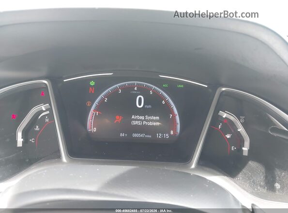 2HGFC2F85MH511703 2021 HONDA CIVIC White Vista de los asientos traseros