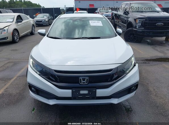 2HGFC2F85MH511703 2021 HONDA CIVIC White Vista del cuadro de instrumentos