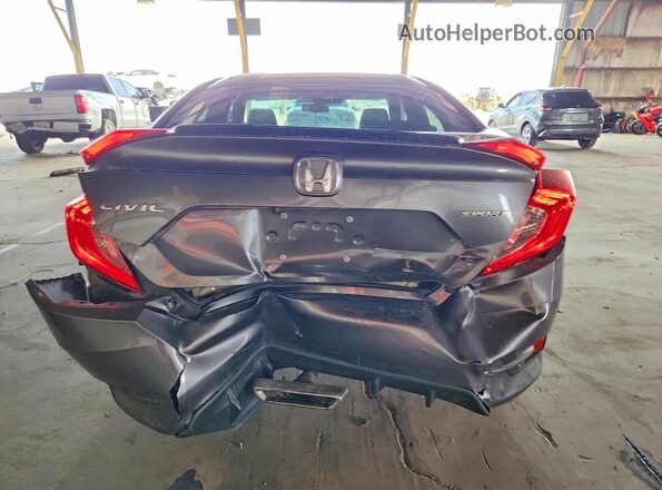 2HGFC2F85MH530414 2021 HONDA CIVIC Серый Вид сзади