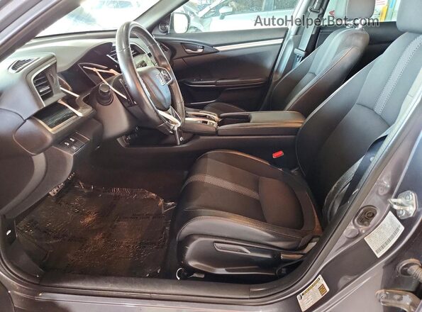 2HGFC2F85MH530414 2021 HONDA CIVIC Серый Вид салона спереди
