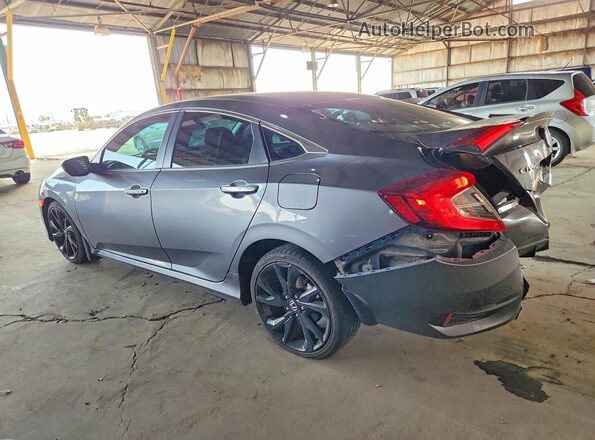 2HGFC2F85MH530414 2021 HONDA CIVIC Серый Задняя левая четверть