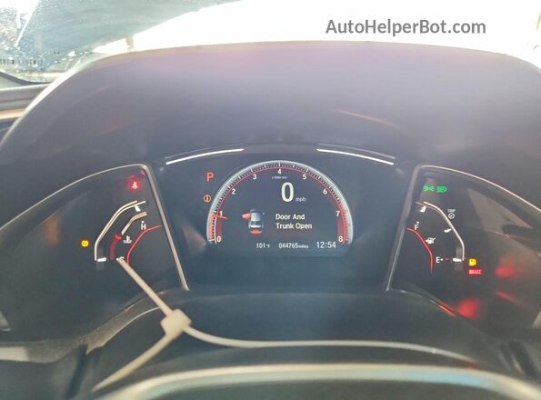 2HGFC2F85MH530414 2021 HONDA CIVIC Серый Вид щитка приборов