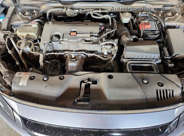 2HGFC2F85MH530414 2021 HONDA CIVIC Серый Вид задней части салона