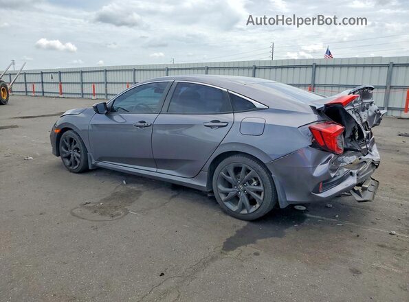 2HGFC2F85MH532826 2021 HONDA CIVIC Gray Tył lewy