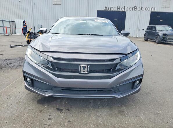 2HGFC2F85MH532826 2021 HONDA CIVIC Gray Widok z przodu