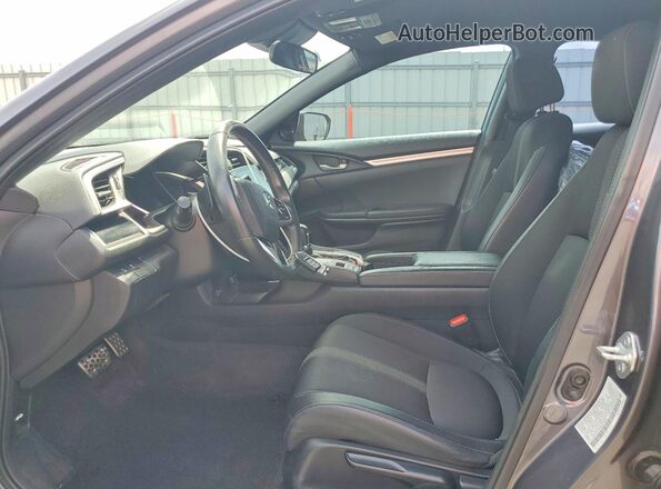 2HGFC2F85MH532826 2021 HONDA CIVIC Gray Widok wnętrza z przodu