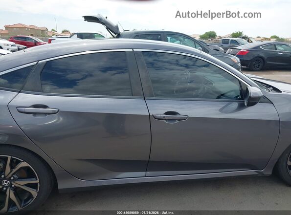 2HGFC2F85MH535046 2021 HONDA CIVIC Gray Vista del cuadro de instrumentos