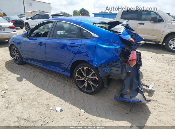 2HGFC2F85MH538884 2021 HONDA CIVIC Blue Задня ліва чверть