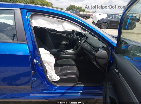 2HGFC2F85MH538884 2021 HONDA CIVIC Blue Вид салону спереду