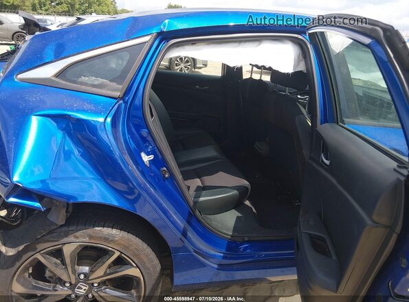 2HGFC2F85MH538884 2021 HONDA CIVIC Blue Вид наклейки з VIN-кодом