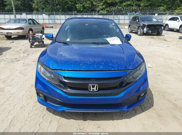 2HGFC2F85MH538884 2021 HONDA CIVIC Blue Вид панелі приладів