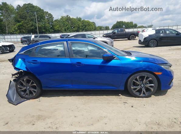 2HGFC2F85MH538884 2021 HONDA CIVIC Blue Вид щитка приладів