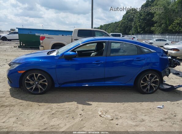 2HGFC2F85MH538884 2021 HONDA CIVIC Blue Вид задньої частини салону