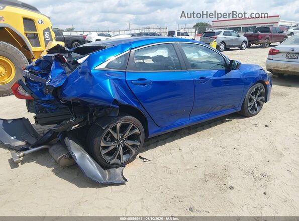 2HGFC2F85MH538884 2021 HONDA CIVIC Blue Задня права чверть