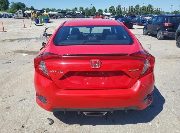 2HGFC2F85MH554633 2021 HONDA CIVIC Red უკანა ხედი