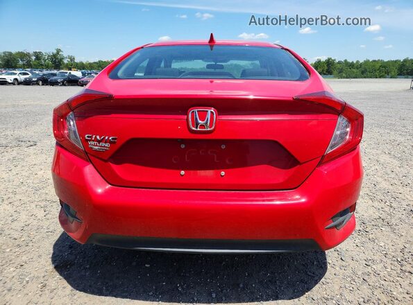 2HGFC2F86JH510586 2018 HONDA CIVIC Red უკანა ხედი