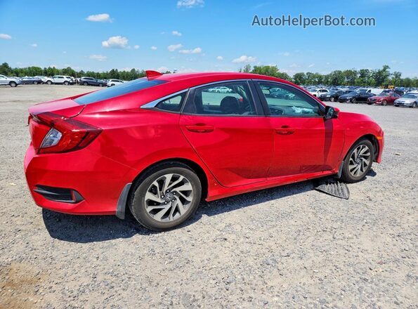 2HGFC2F86JH510586 2018 HONDA CIVIC Red უკანა მარჯვენა
