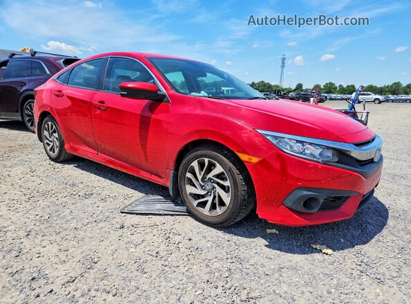 2HGFC2F86JH510586 2018 HONDA CIVIC Red წინა მარჯვენა