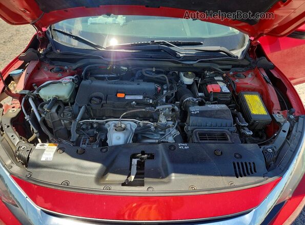 2HGFC2F86JH510586 2018 HONDA CIVIC Red უკანა სალონის ხედი